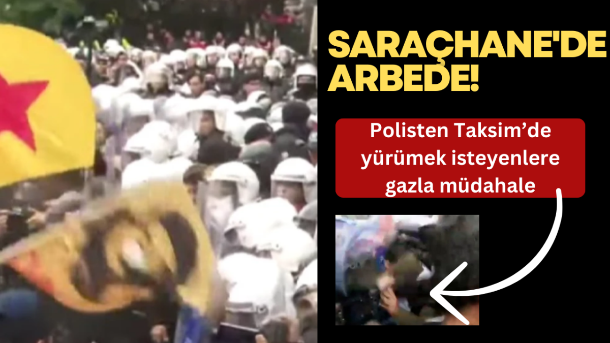 Taksimde polisten gazlı müdahale